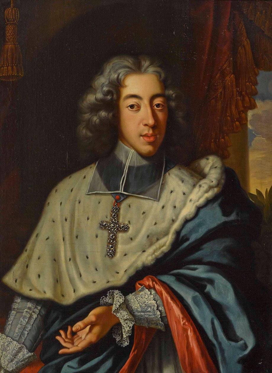 Clemens August af Bayern (1700-1761), ærkebiskop-kurfyrst af Köln - Jan Frans van Douven (1656-1727). Olie på lærred Mål: 96,5x71,5 cm Privat samling af Jan Frans Douven