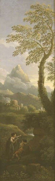 Figurer i et klassisk landskab af Jan Frans van Bloemen