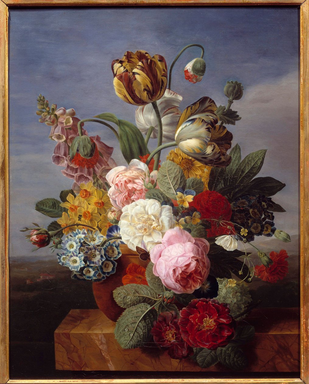 Blomster i en vase Maleri af Jan Frans Van Dael (1764-1840) (ec.flam.) 1810 Dim. 0,62x0,49 m Orleans, Museum of Fine Arts af Jan Frans van Dael