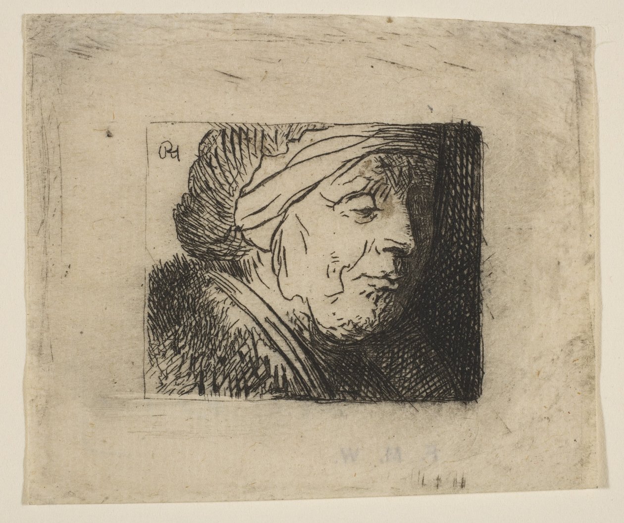 Hoved af en gammel kvinde, 1620-40. af Jan Georg van Vliet