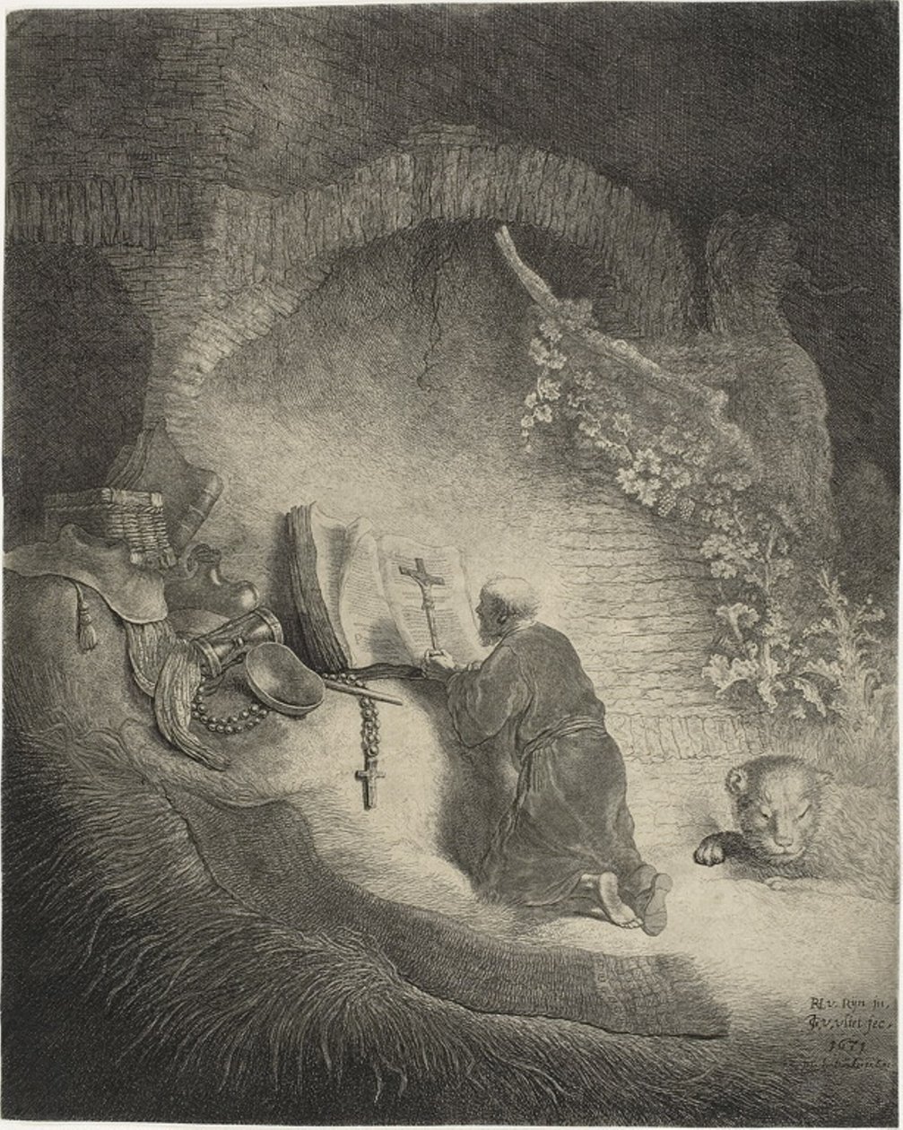 Sankt Jerome af Jan Georg van Vliet