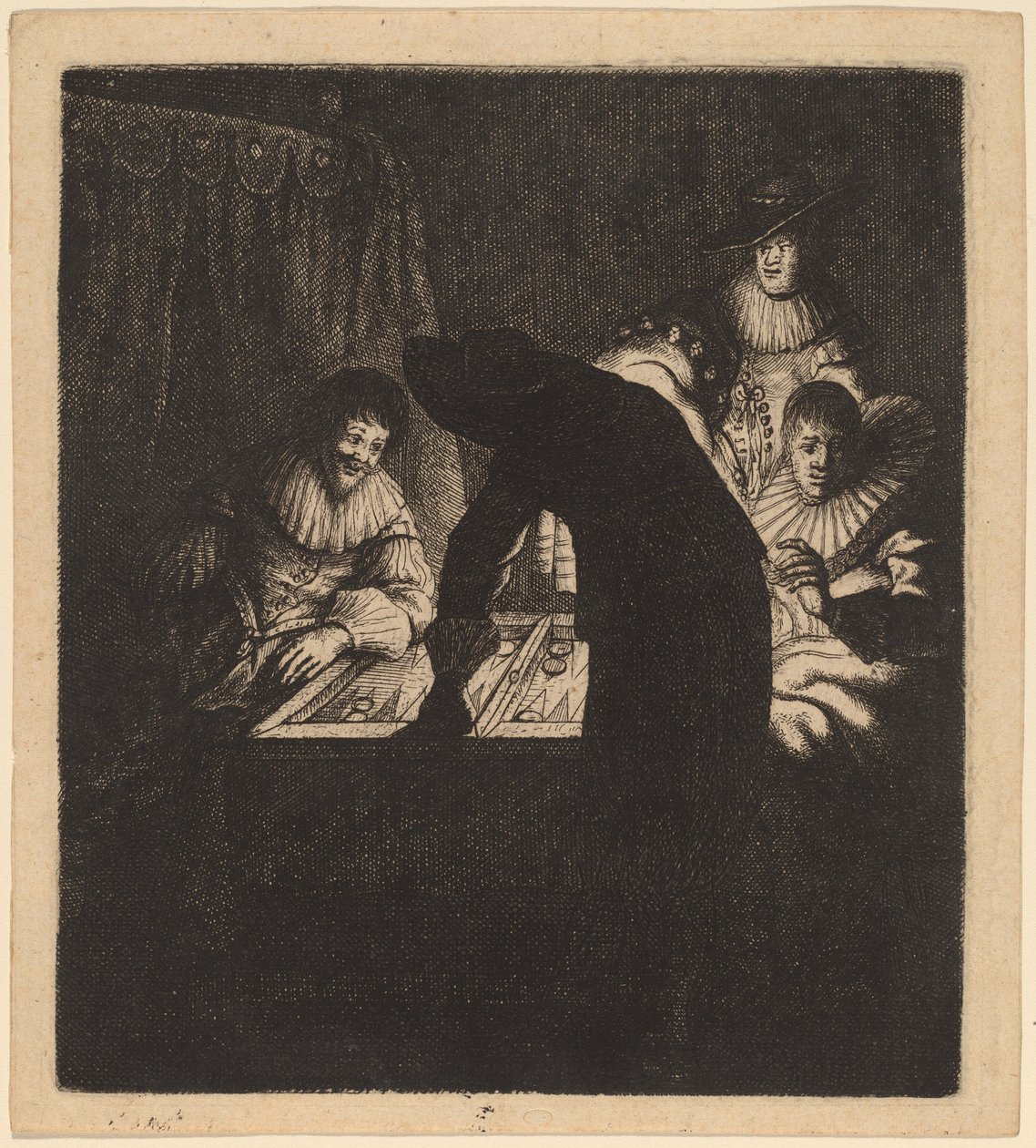 Backgammon-spillerne, ca. 1630. af Jan Georg van Vliet