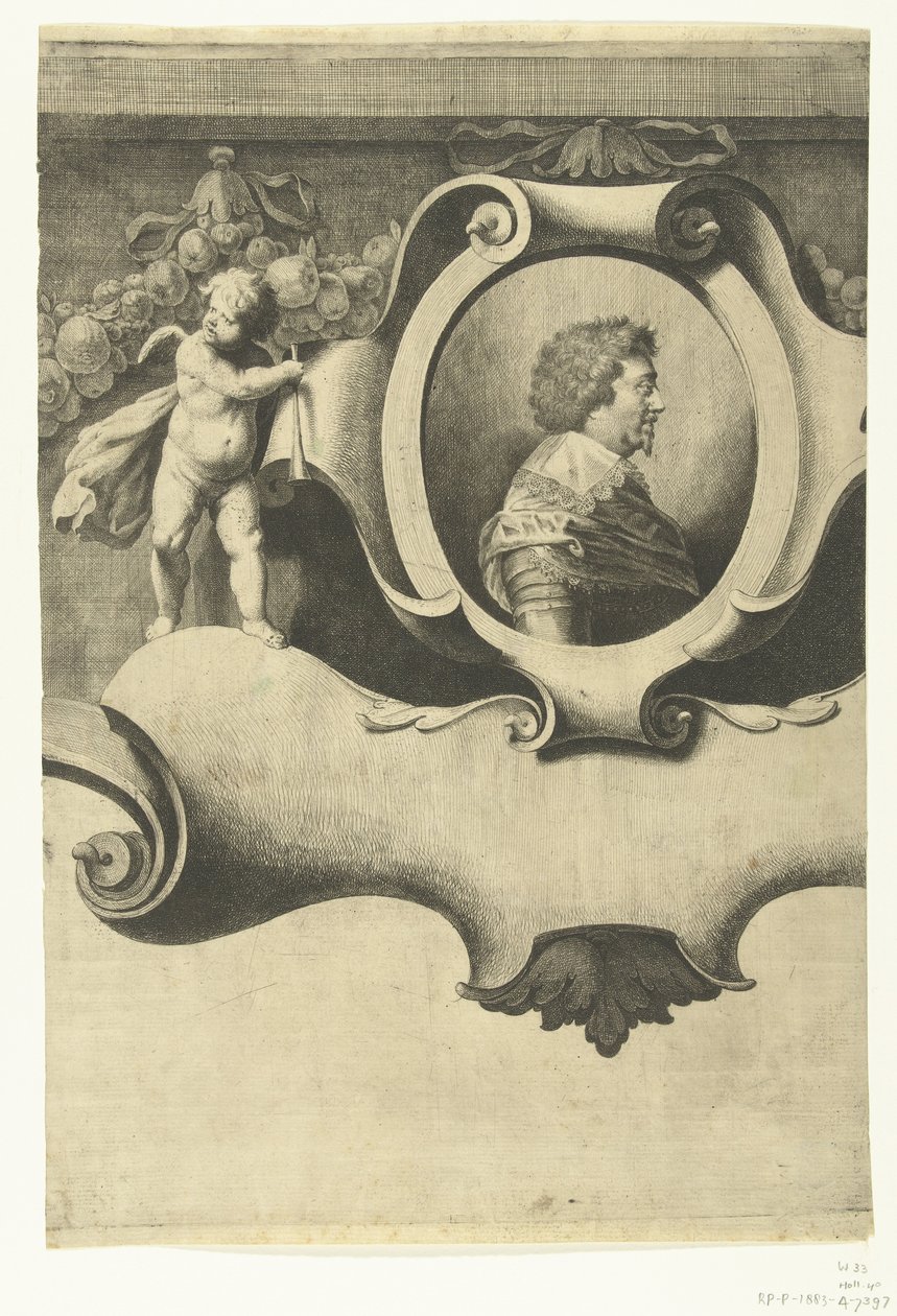 Belejring af Breda (ark med portræt af Frederik Hendrik), 1637 af Jan Gerritsz. van Bronckhorst