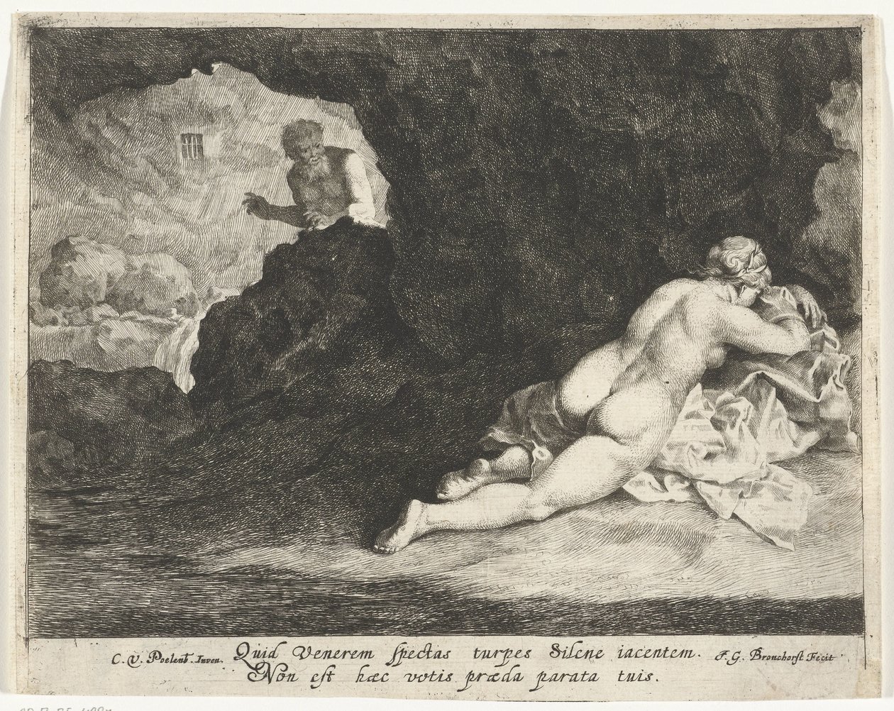 Jupiter som satyrstilke sovende Antiope af Jan Gerritsz. van Bronckhorst