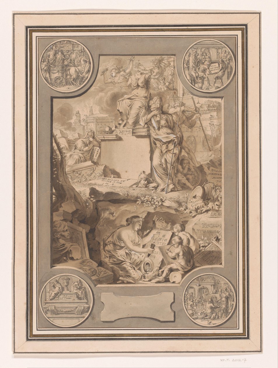 Frontispice design fra Corpus Inscriptionum af Jan Goeree