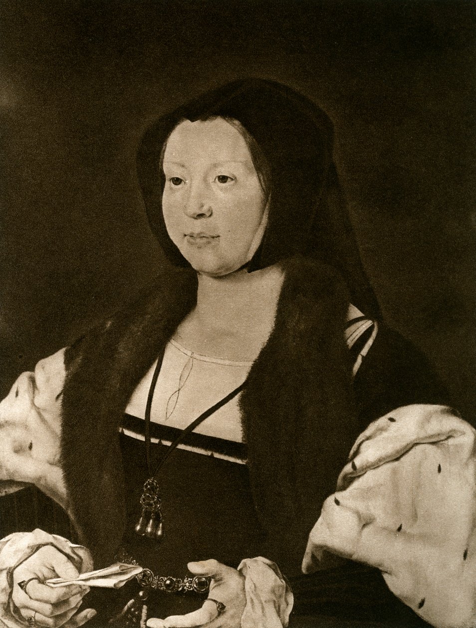 Anne, Marquise de Veere, kone til Adolphe De Bourgogne, 1927 af Jan Gossaert