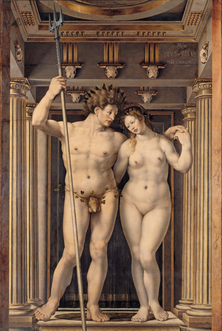 Tysk: Neptun und Amphitrite Neptun og Amphitrite af Jan Gossaert