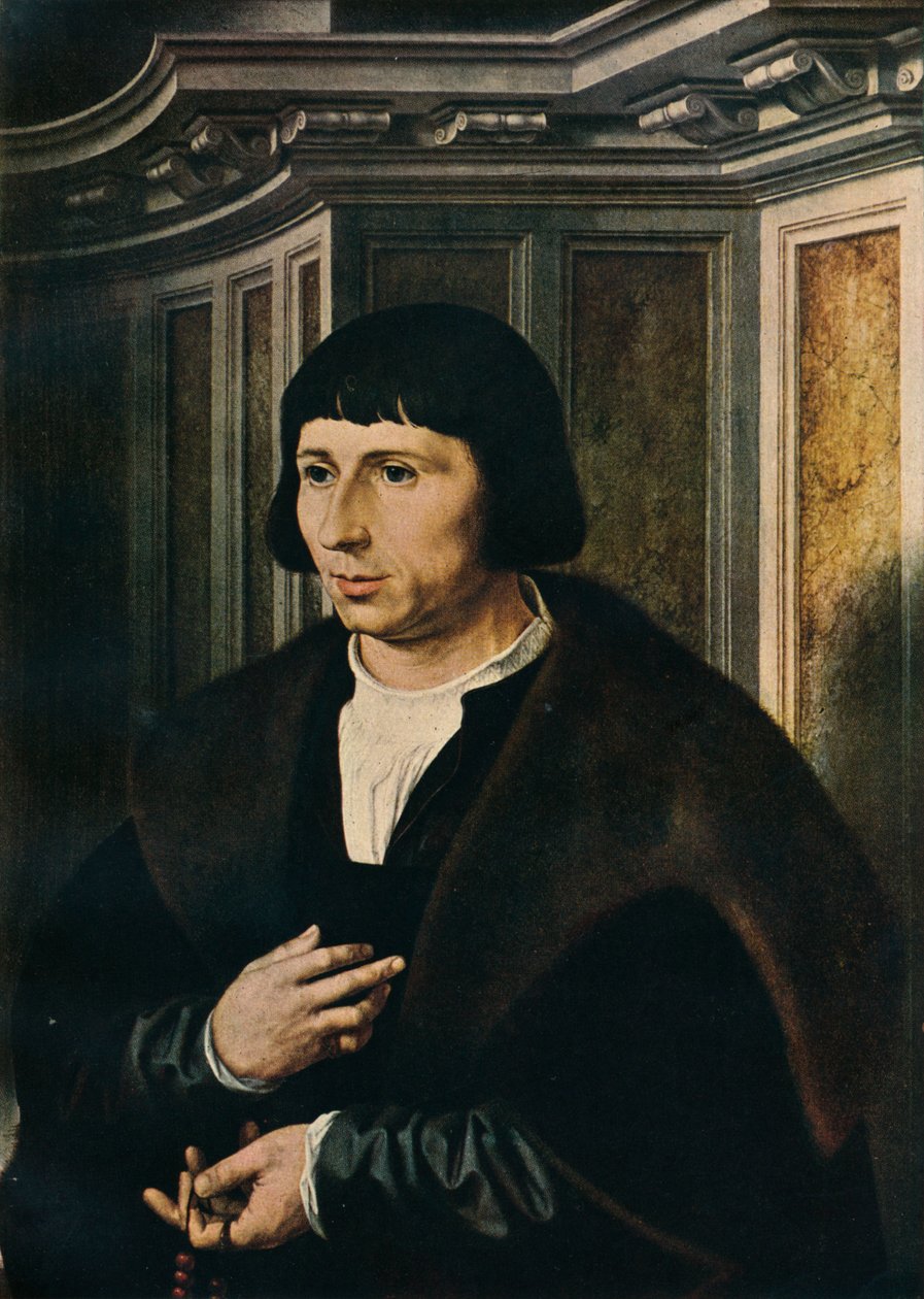 Mand med rosenkrans, c1525 af Jan Gossaert