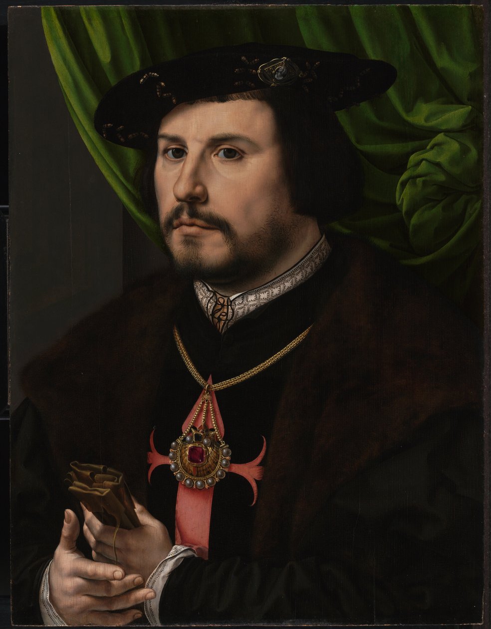 Portræt af Francisco de los Cobos y Molina, ca 1530 af Jan Gossaert