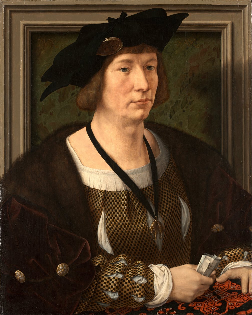 Portræt af Hendrik III, greve af Nassau-Breda  af Jan Gossaert