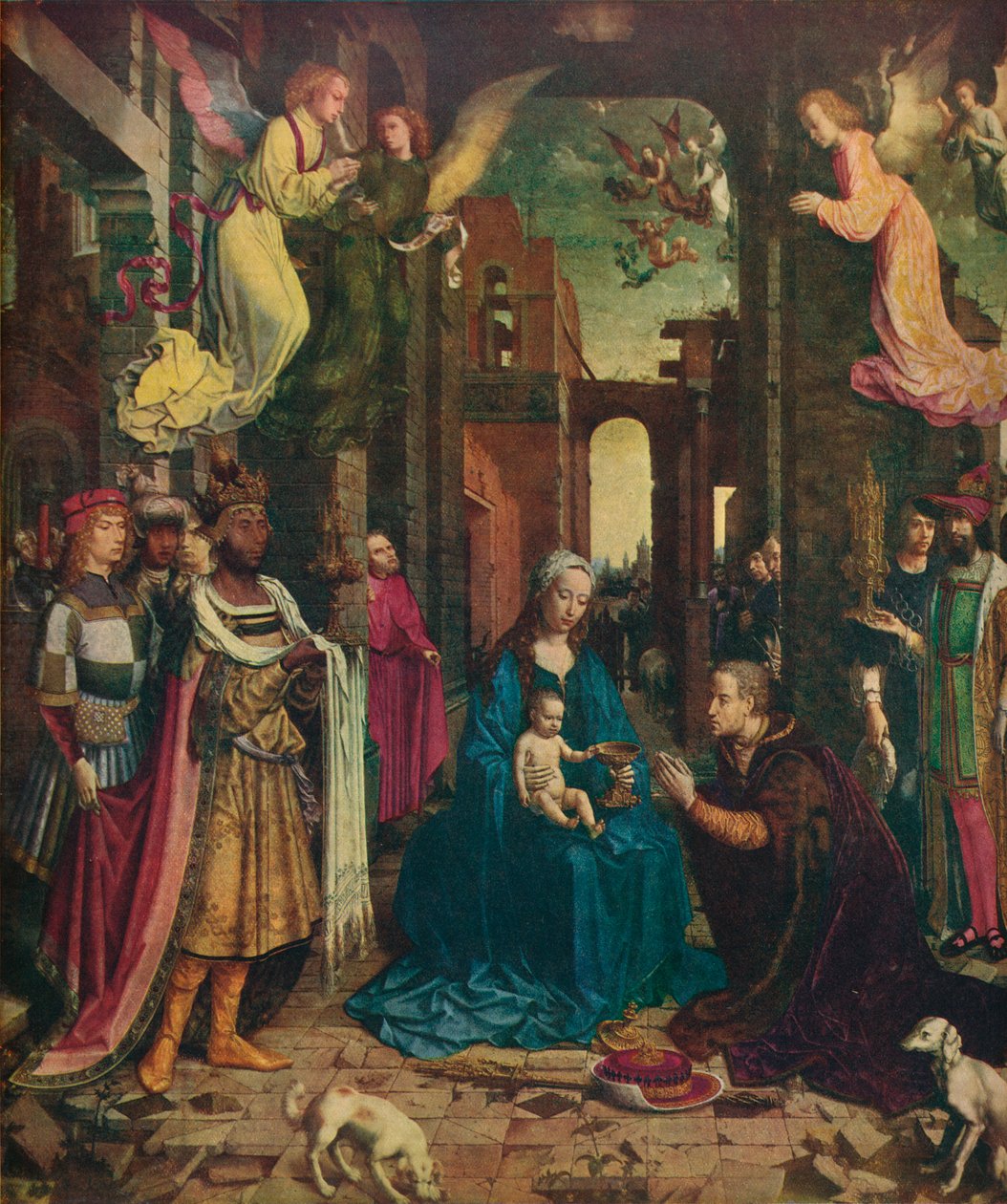 Kongernes tilbedelse, c1510, 1912 af Jan Gossaert