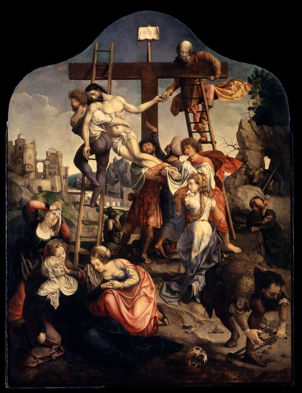 Nedstigningen fra korset, c1520. af Jan Gossaert