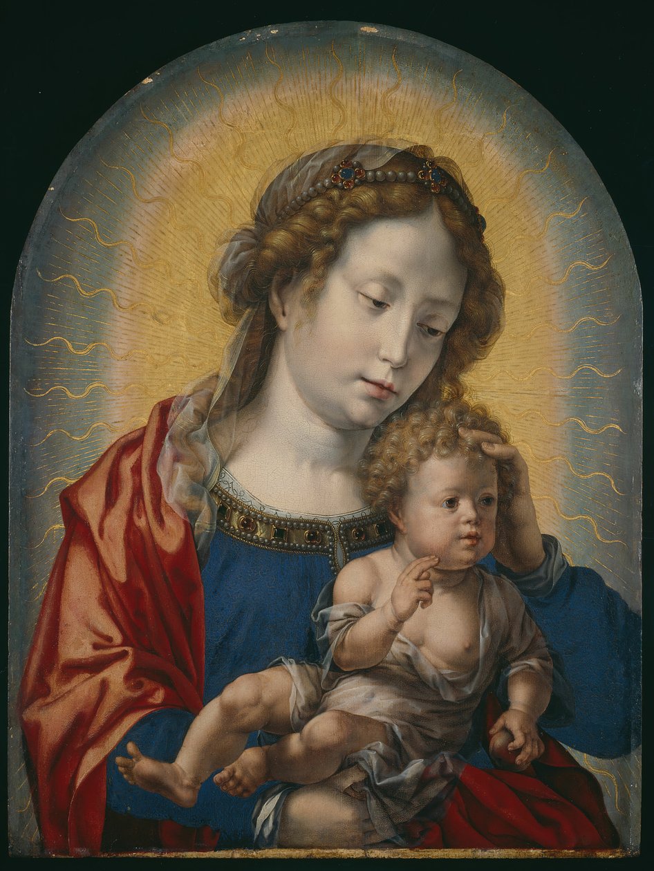 Jomfru og barn, ca. 1520. af Jan Gossaert