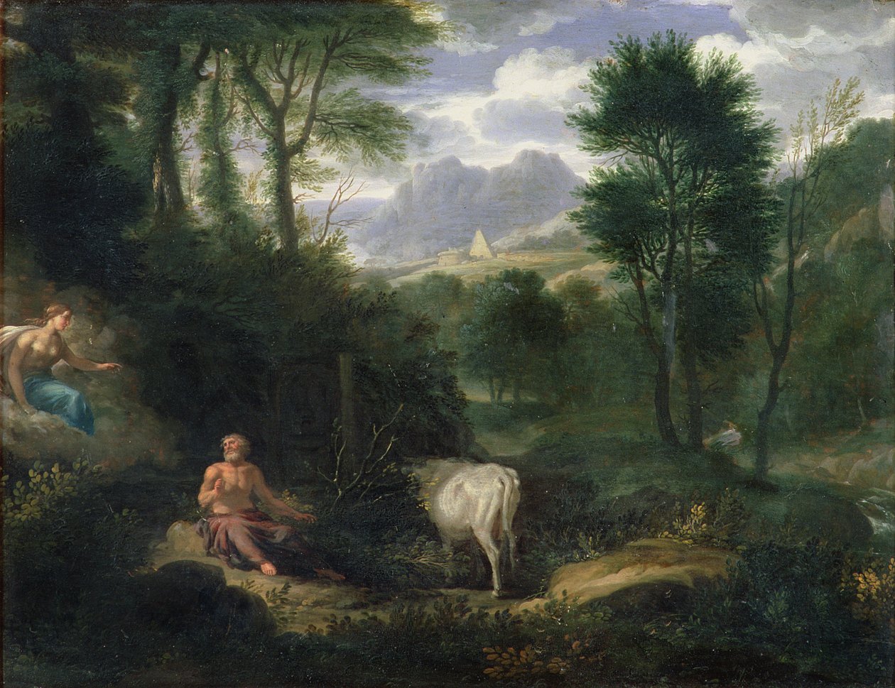 Zeus og Hera, slutningen af det 17. århundrede af Jan Gotlief Glauber Myrtill