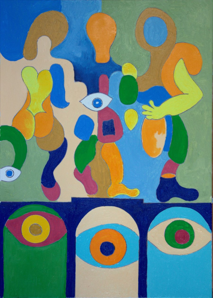 Adieu, 2009 (olie på lærred) af Jan Groneberg