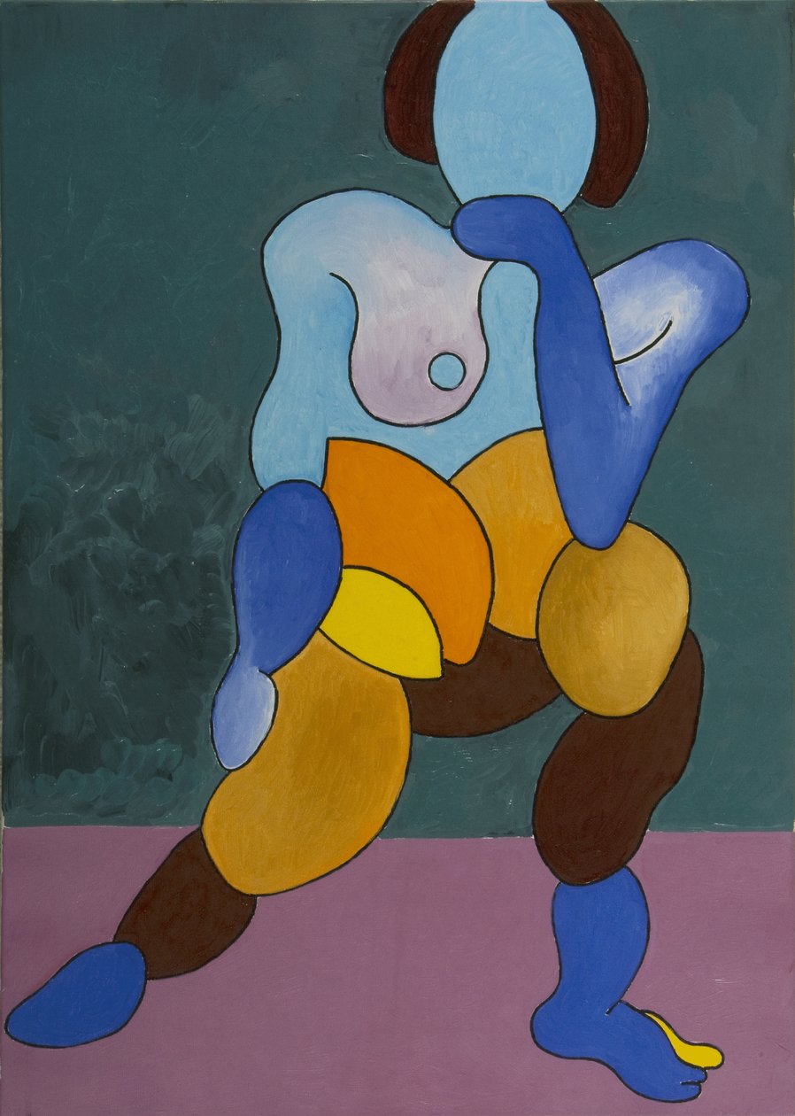 Aging Model, 2008 (olie på lærred) af Jan Groneberg