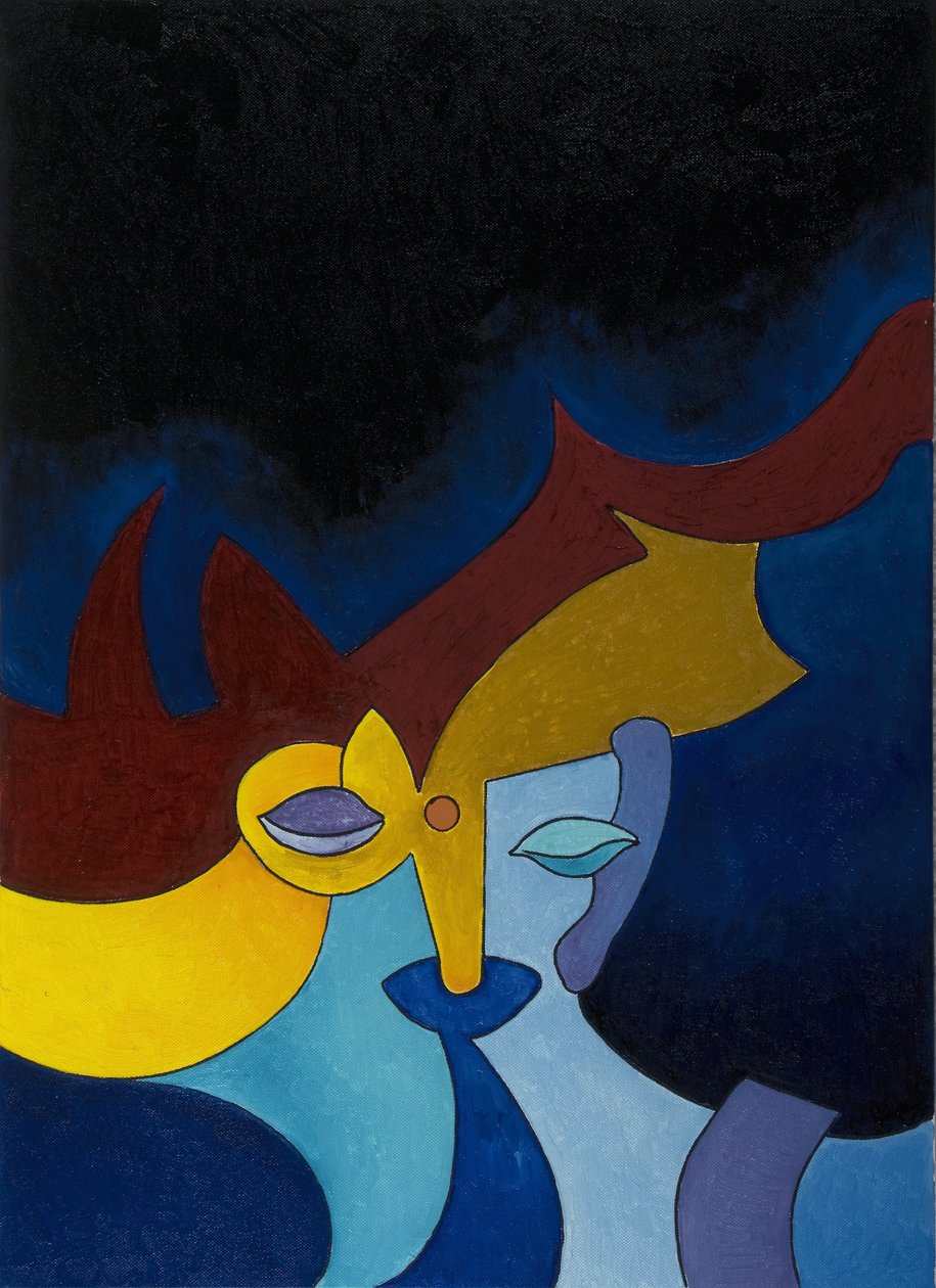 Deep Silence, 2008 (olie på lærred) af Jan Groneberg