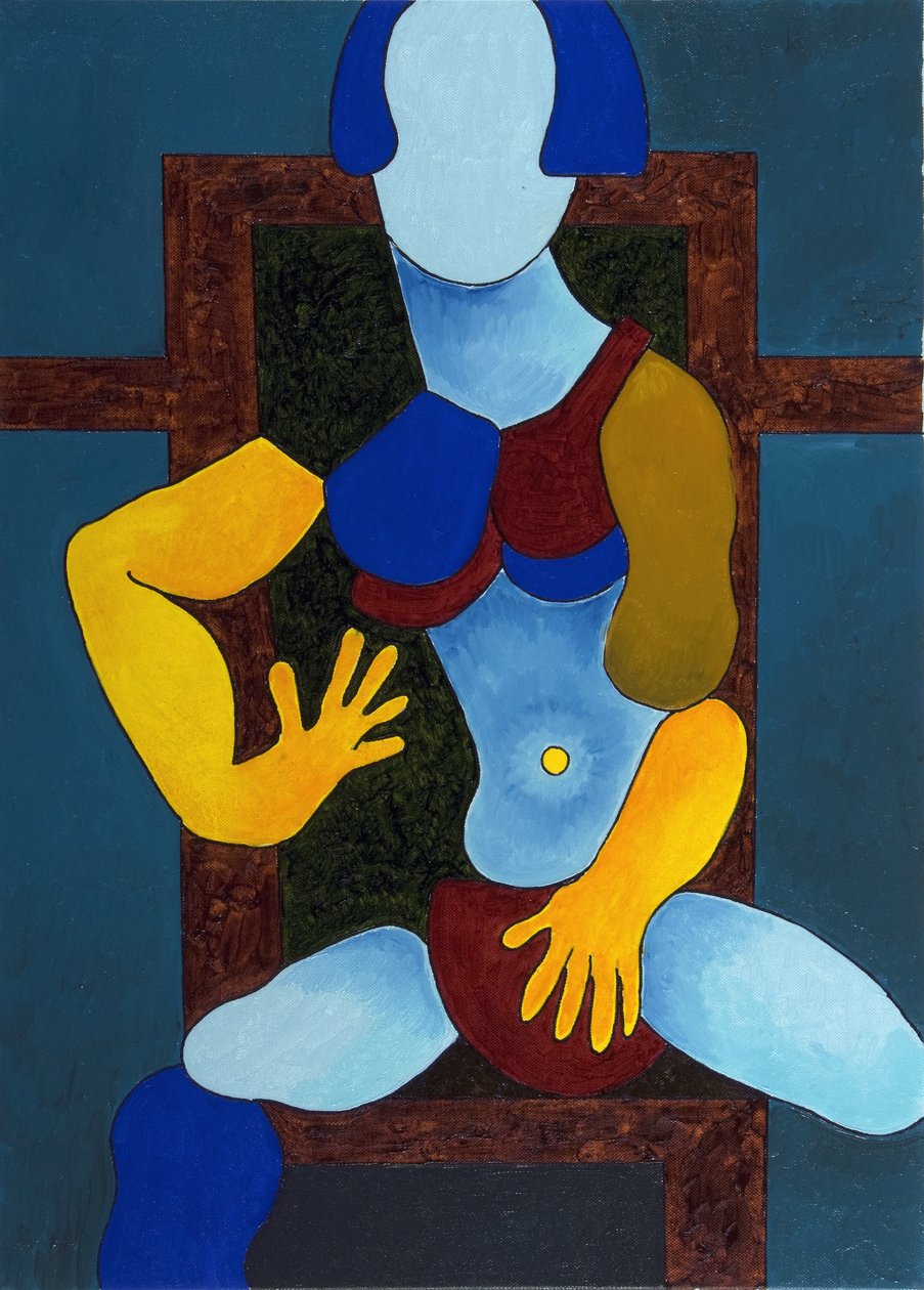Girl with an Expensive Bikini, 2007b (olie på lærred) af Jan Groneberg