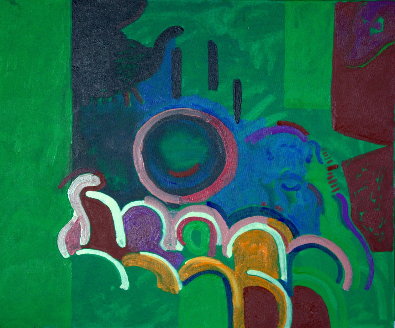 Silent Movie waiting for the Piano-player, 2009 (olie på lærred) af Jan Groneberg