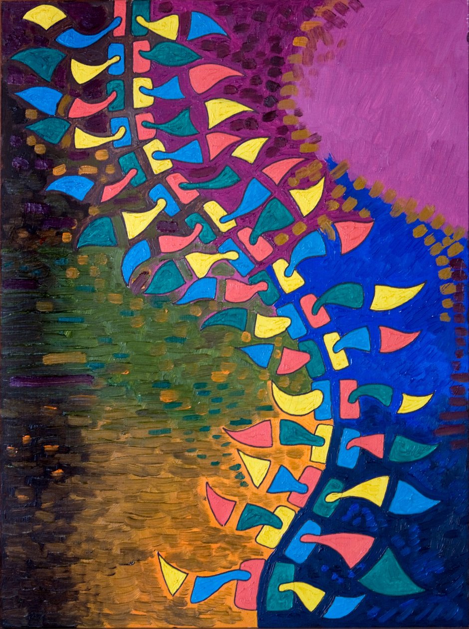 Spine in Ecstasy, 2006 (olie på træ) af Jan Groneberg