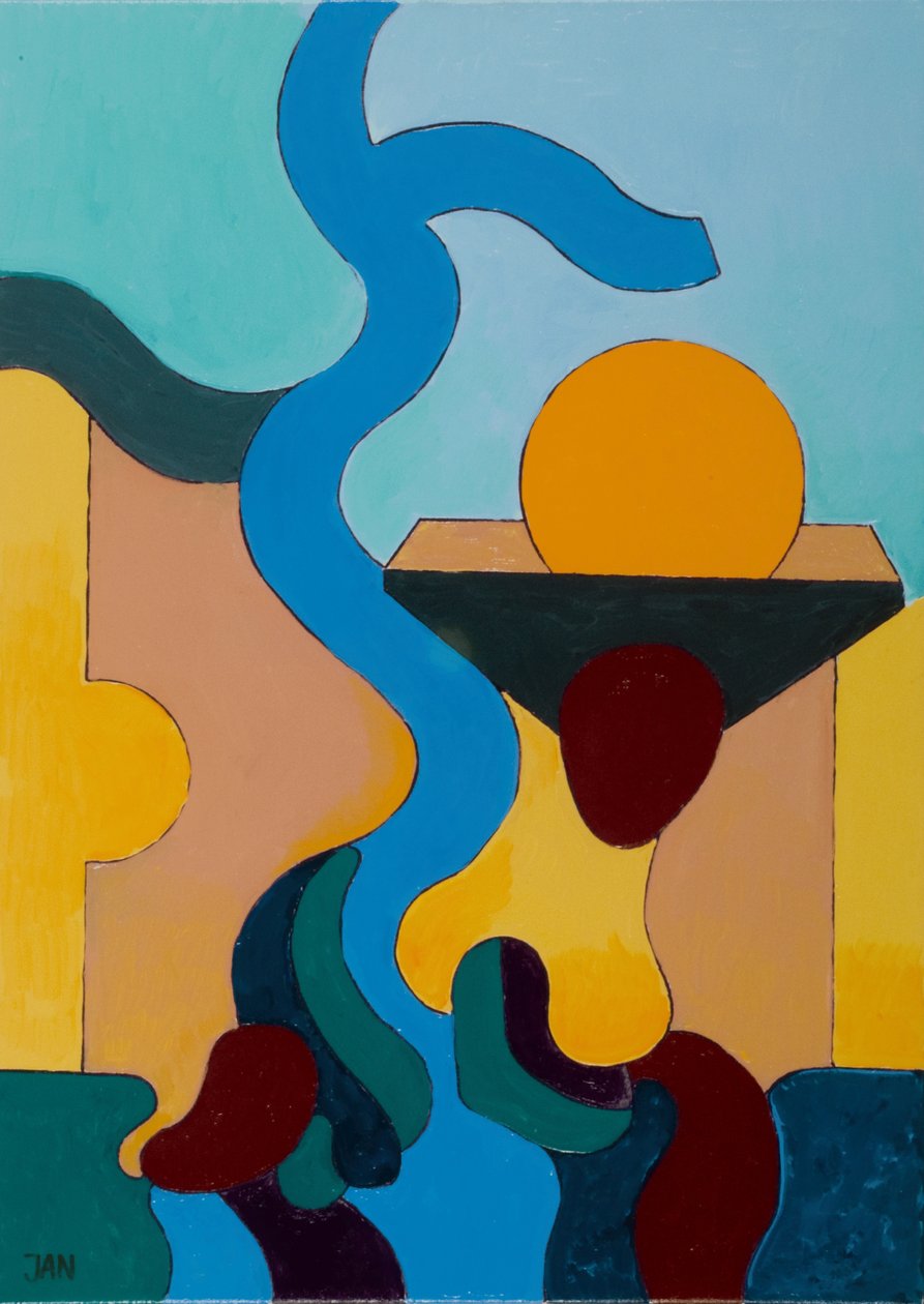 The Magic Well, 2009 (olie på lærred) af Jan Groneberg
