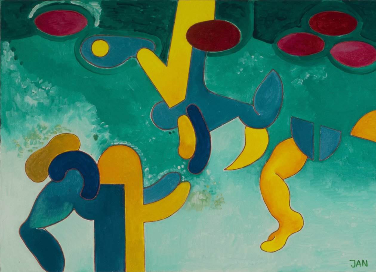 Under Water, 2009 (olie på lærred) af Jan Groneberg