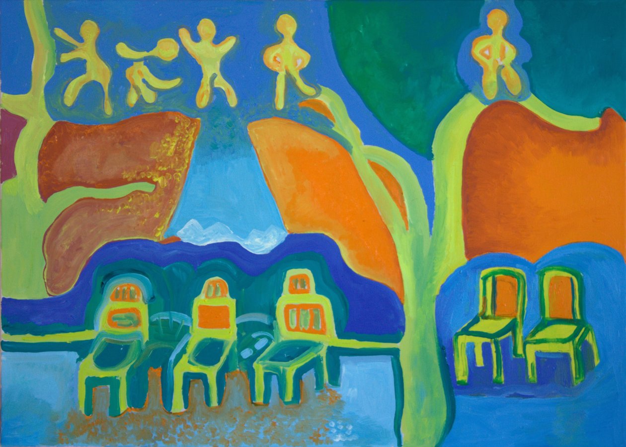 Vinteren er kommet, 2009 (olie på lærred) af Jan Groneberg