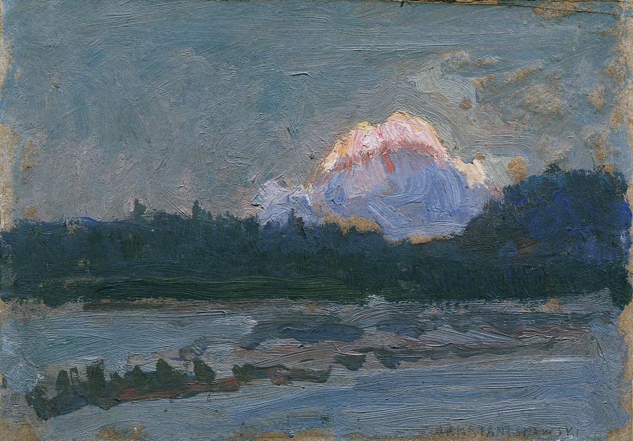 Abendrot Tatra af Jan Grzegorz Stanisławski