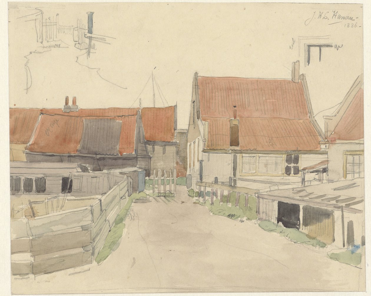 Huse i Vinkenbuurt, Amsterdam af Jan H.L. Hanau