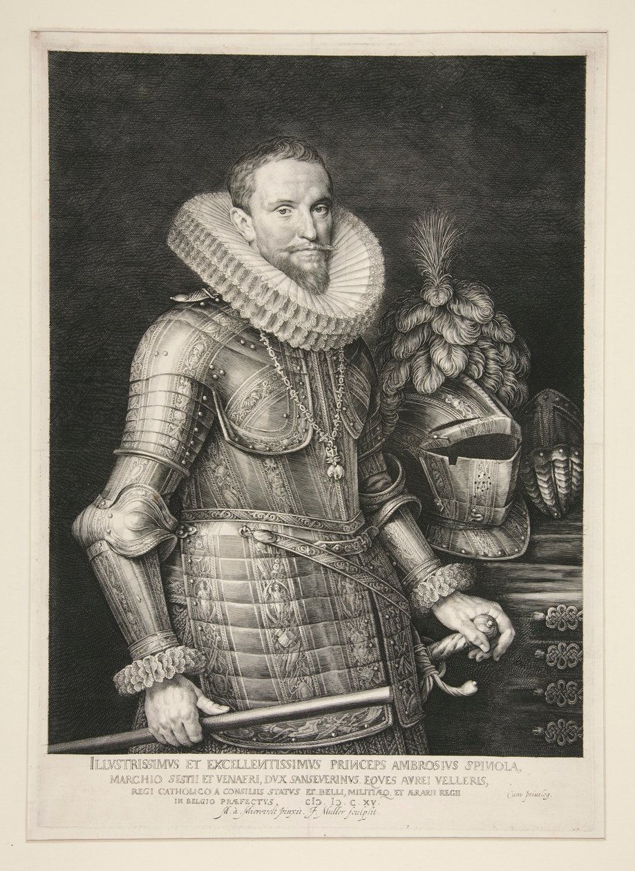 Ambrosius, markis af Spinola (1569-1630) af Jan Harmensz. Muller