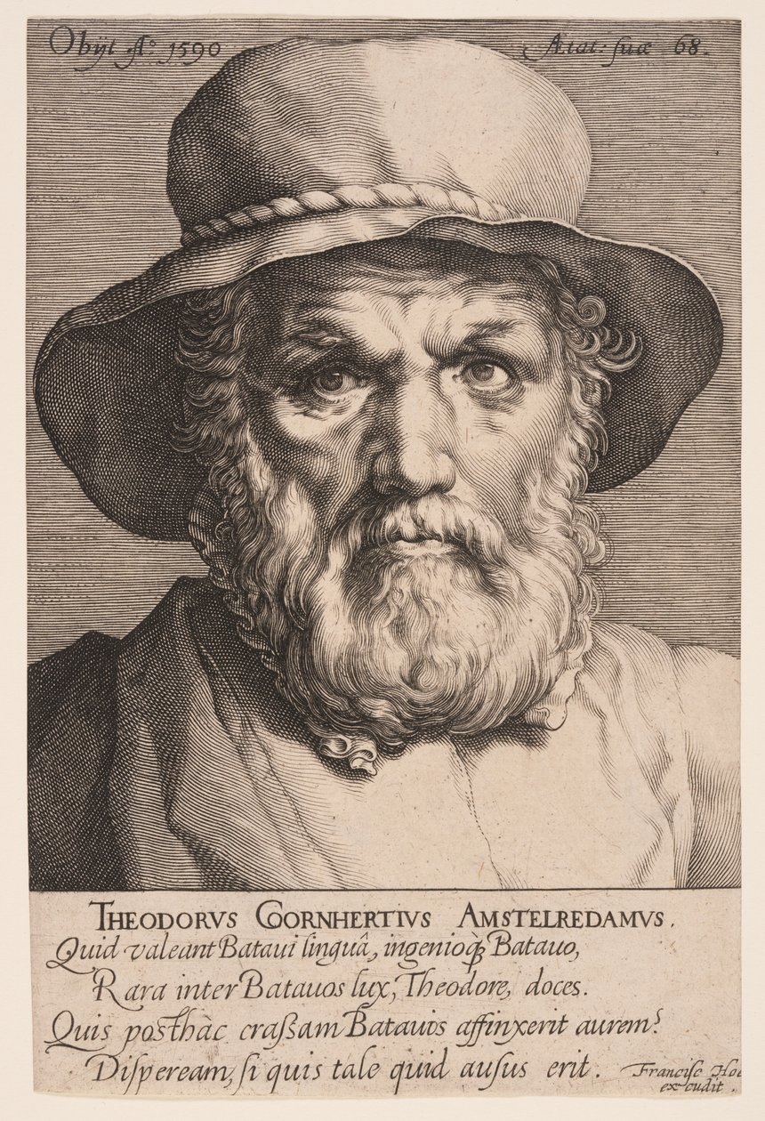 Dirck Volkertsz. Coornhert af Jan Harmensz. Muller