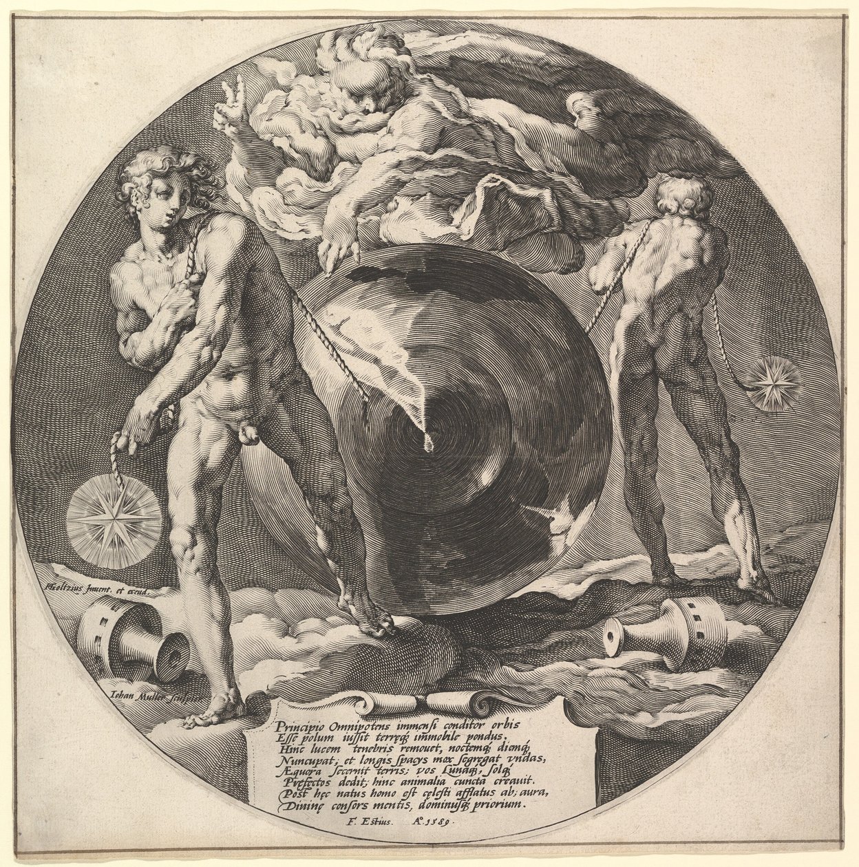 Gud skaber himmel og jord, fra verdens skabelse af Jan Harmensz Muller