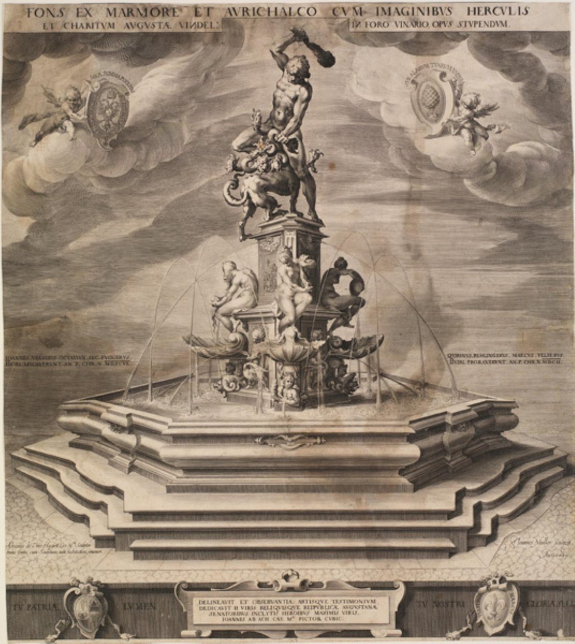 Herkules Fontænen i Augsburg af Jan Harmensz. Muller