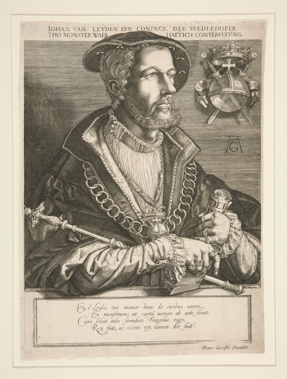 Jan Beuckelszoon (Jan van Leyden) af Jan Harmensz. Muller