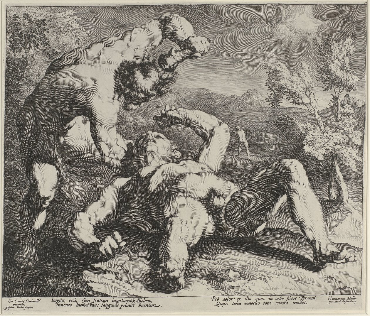 Kain dræber Abel af Jan Harmensz. Muller