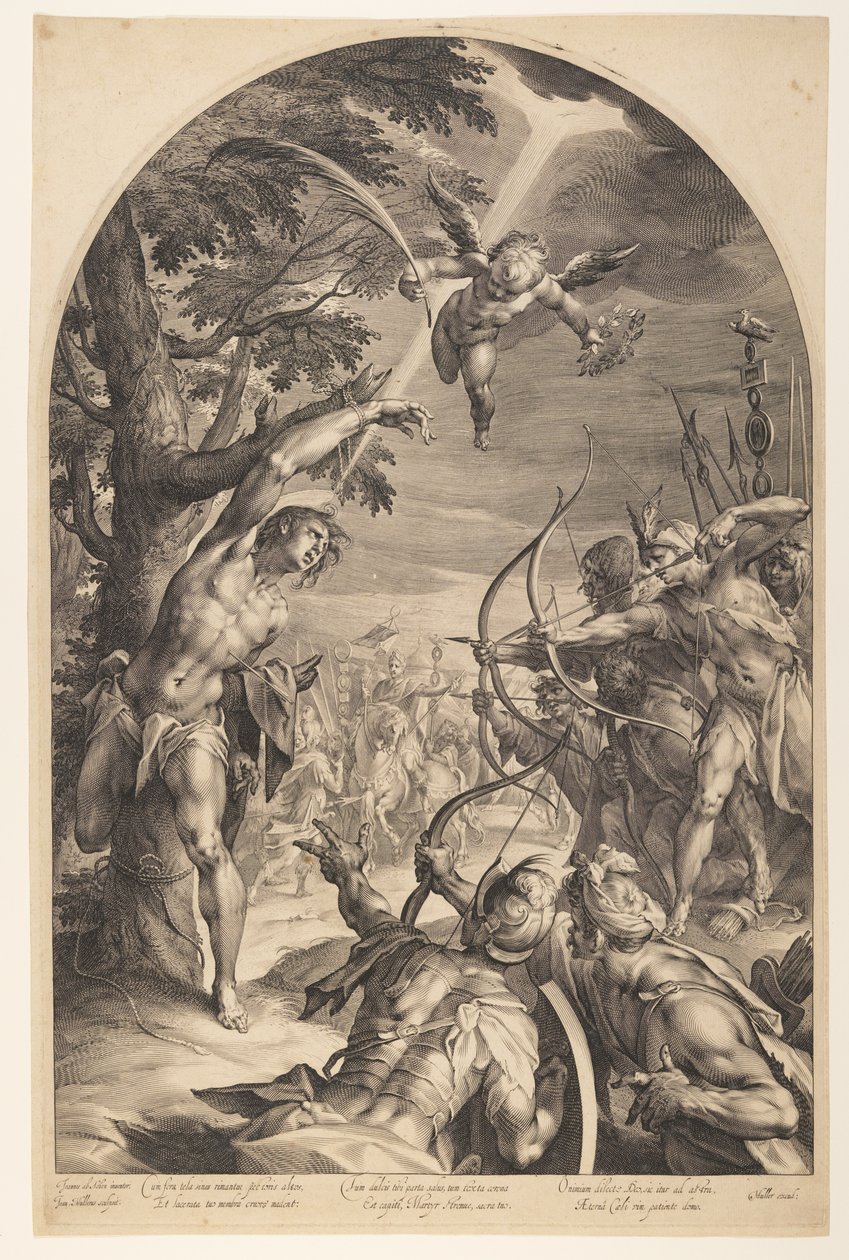 Sankt Sebastians martyrium af Jan Harmensz. Muller