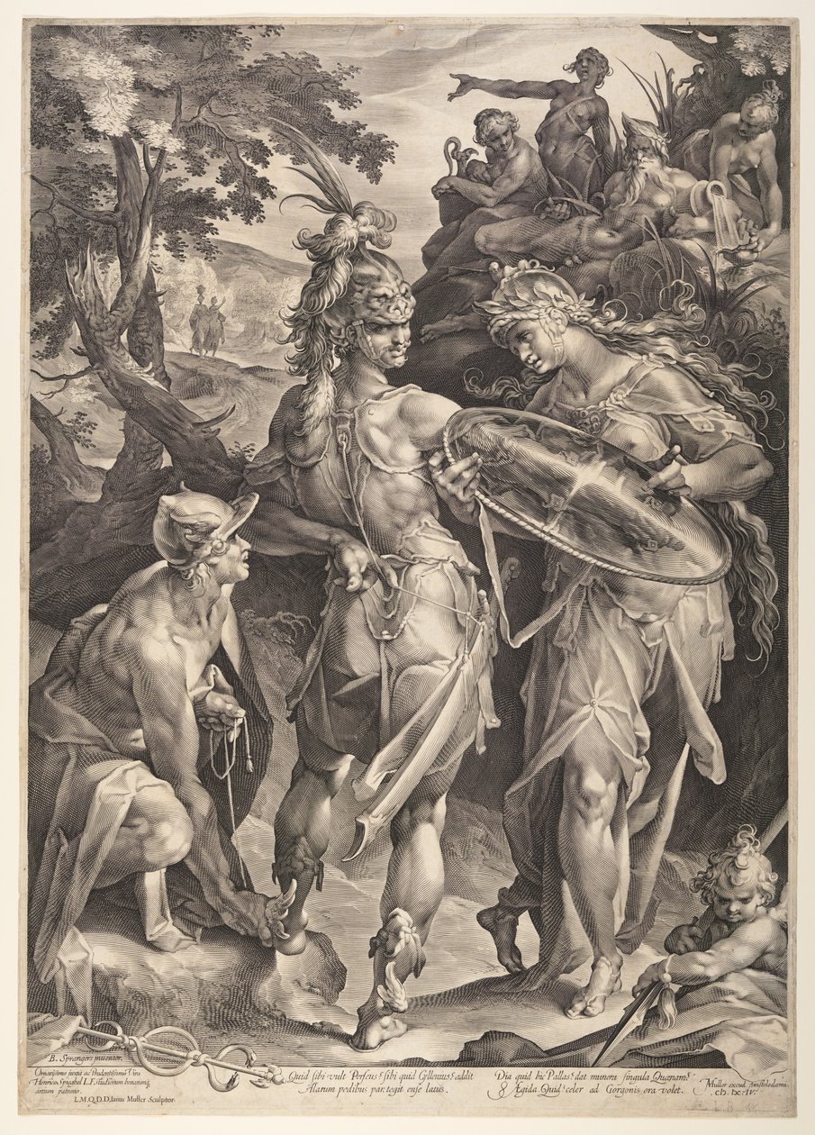 Minerva bevæbner Perseus af Jan Harmensz. Muller