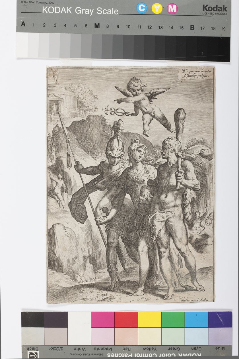 Minerva, ledet af Hercules og Mars af Jan Harmensz Muller
