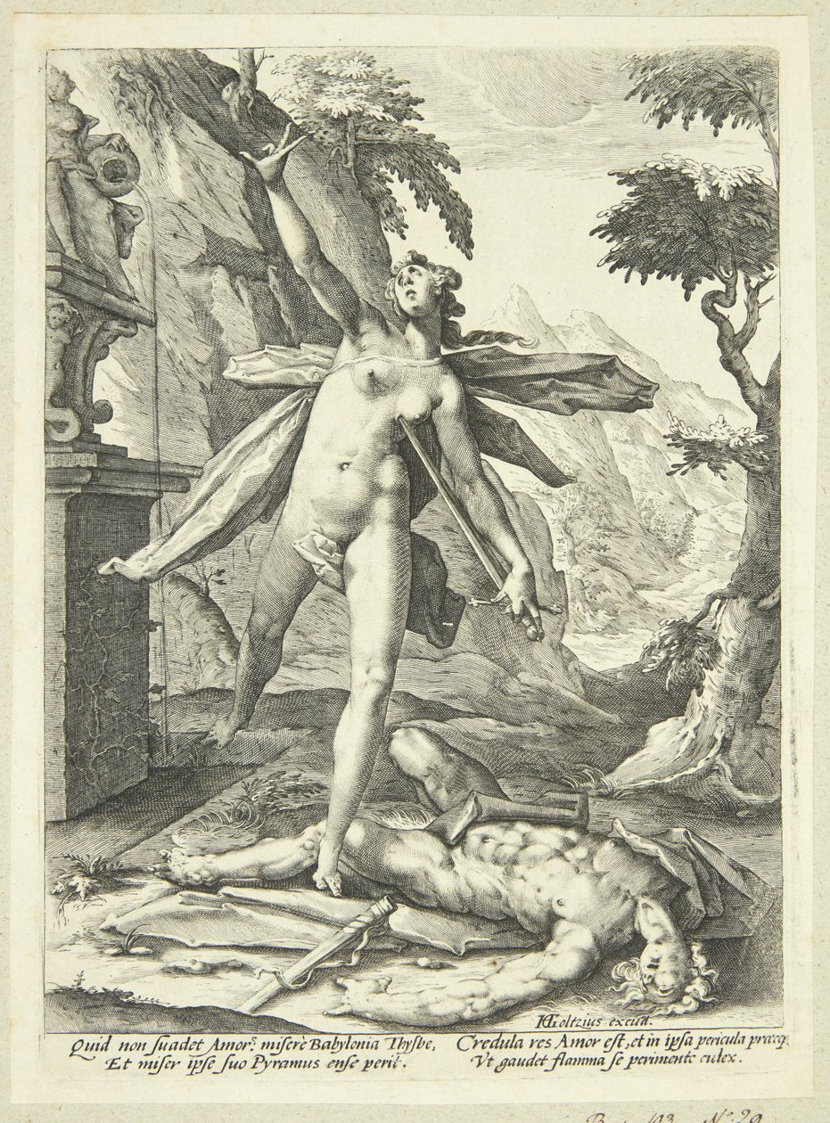 Pyramus og Thisbe af Jan Harmensz. Muller