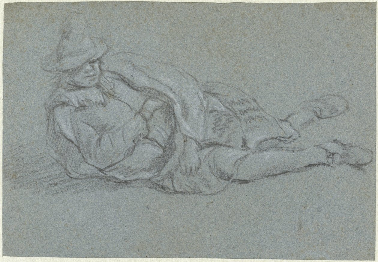 Liggende man af Jan Havicksz. Steen (possibly)