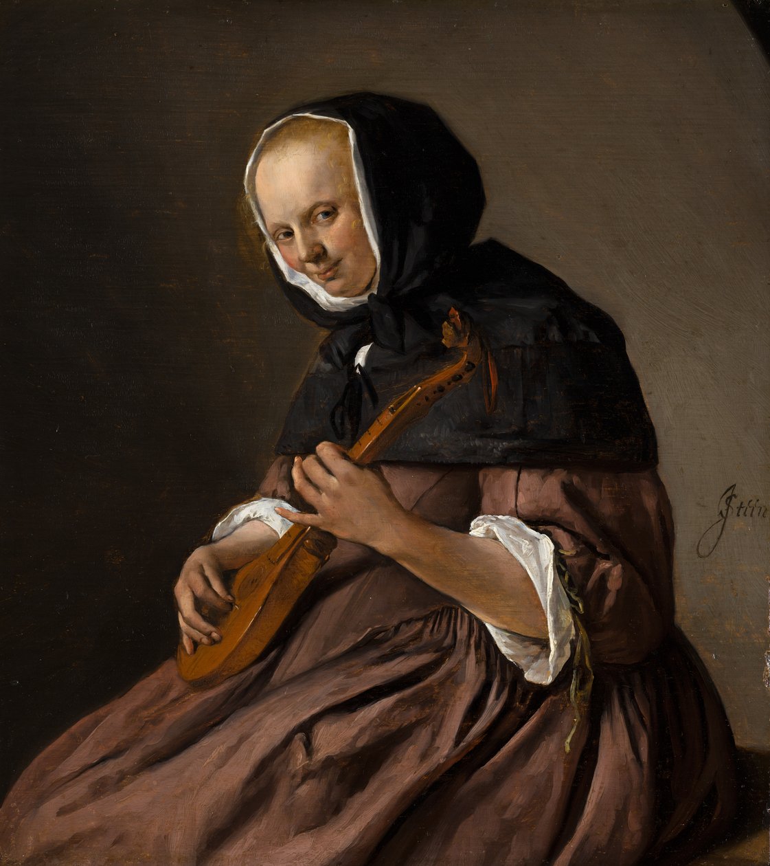 Kvinde der spiller cittern, ca. 1662 af Jan Havicksz. Steen