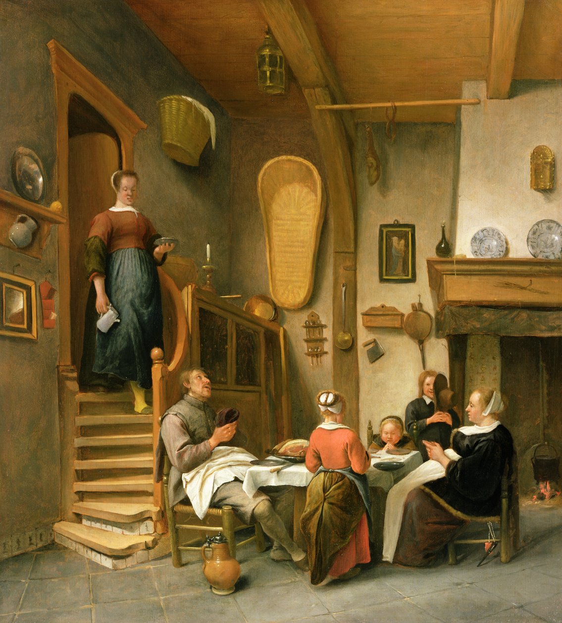 En familie, der siger nåde af Jan Havickszoon Steen