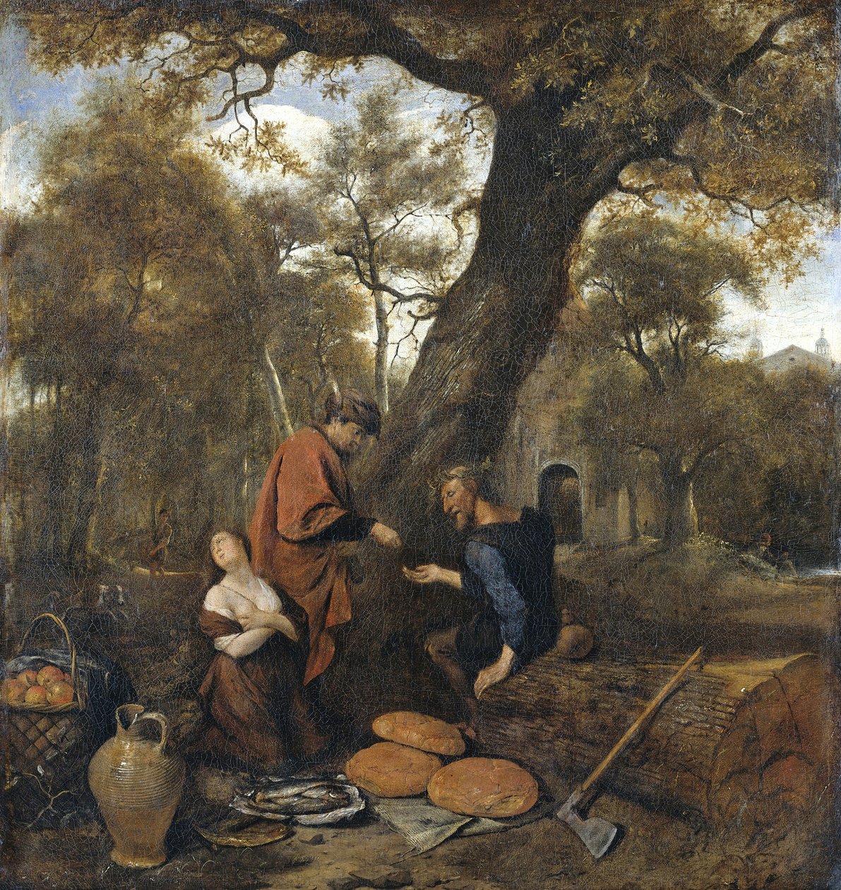 Erysichthon sælger sin datter Mestra, 1660 af Jan Havickszoon Steen