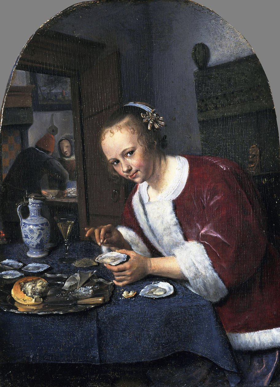 Pige med østers af Jan Havickszoon Steen