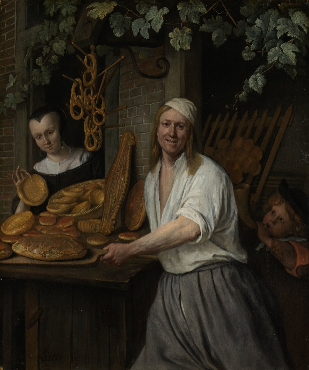 Bakker Arent Oostwaard og hans kone Catharina Keizerswaard, 1658 af Jan Havickszoon Steen