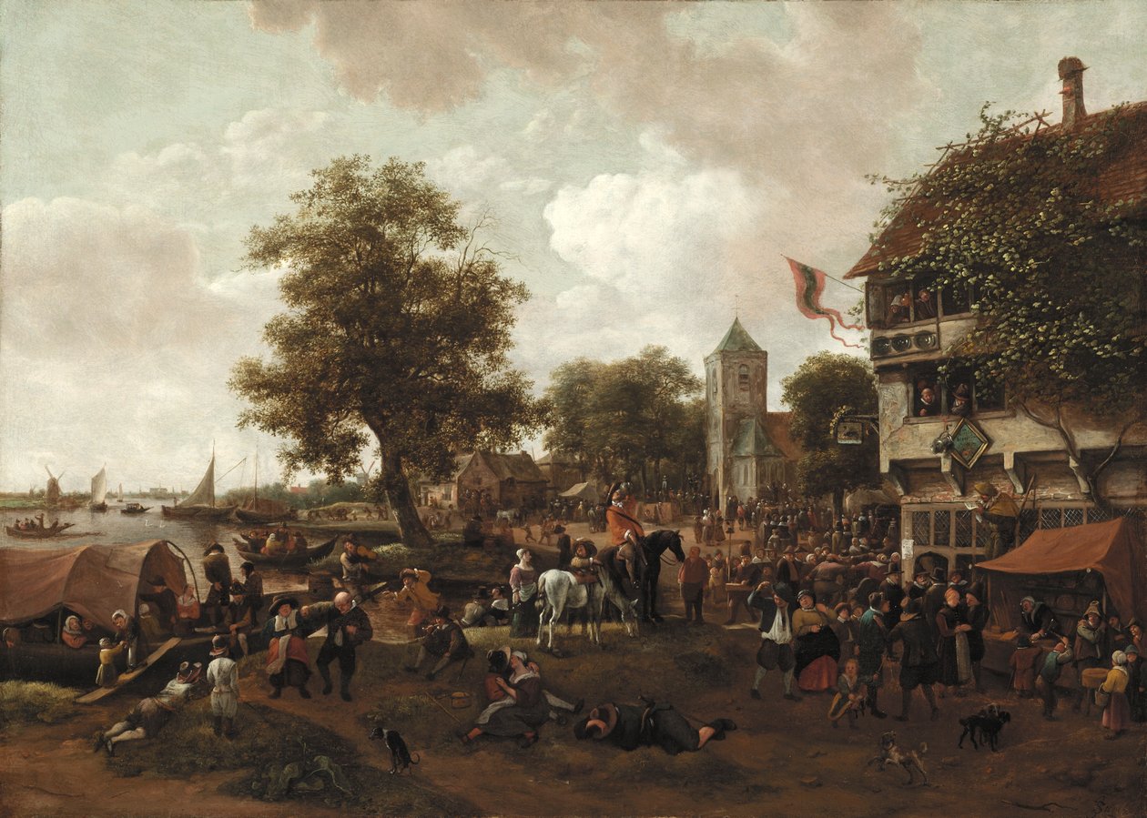 Messen i Oegstgeest, c.165560 af Jan Havickszoon Steen
