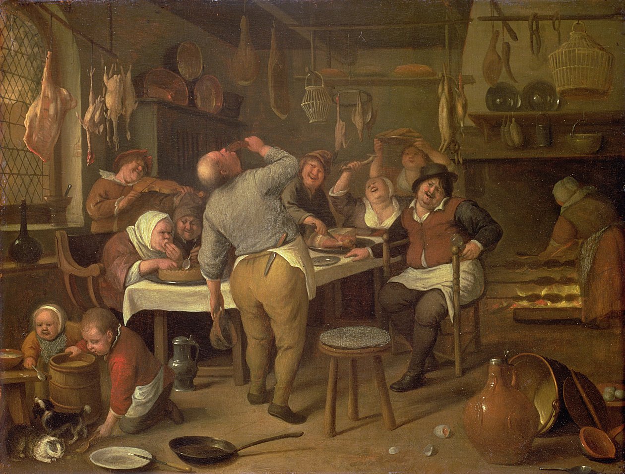 Det fede køkken af Jan Havickszoon Steen