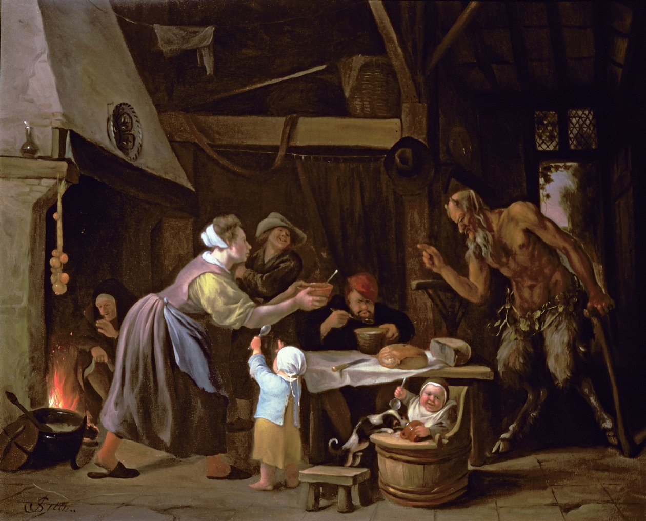 Satyrerne og familien af Jan Havickszoon Steen
