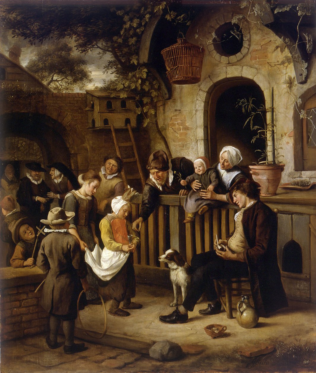 Den lille almissesamler af Jan Havickszoon Steen