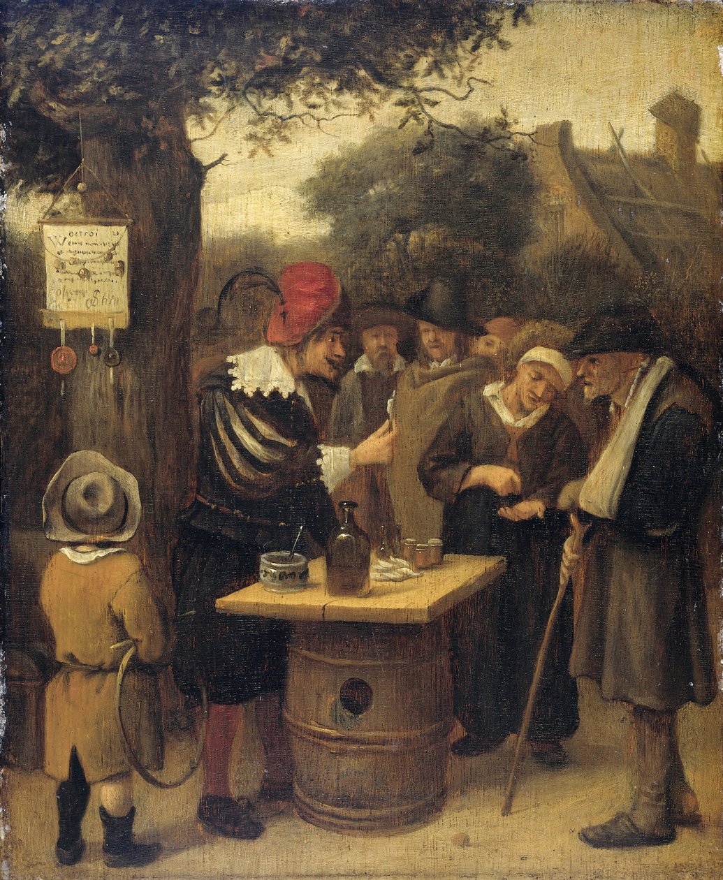 Kvaksalveren, 1679 af Jan Havickszoon Steen